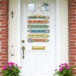 KAIRNE Garden Rules Wall Sign Flower Birds with Relaxing Quotes Feel The Breeze Outdoor Yard Rustic Hanging Wooden Plaque Garden Spring Welcome Sign Presents for Gardeners Women Home Art Decor - Image 6