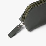 Bellblock Classy Pencil Pouch | Multi-Use Travel Organizer Pouch for Stationery/Cosmetic/Makeup Brushes | Premium Pencil Case for School, Office | Vegan Leather (Dark Green) - Image 7