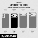 Pelican Voyager iPhone 17 Pro Case - Compatible with MagSafe - Black | Rugged Phone Case with 24ft Military-Grade Drop Protection - Heavy Duty Phone Cover with Belt Clip Holster for iPhone 17 Pro - Image 2