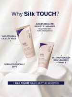 FLiCKA Silk Touch 3 in 1 Moisturizer and Primer for Face | Hydrating, Lightweight, Long-Lasting | Pore Minimizer | Dermatologically Tested | All Skin Types | Makeup Base | 60g | Cruelty-Free (Pack of 1) - Image 4