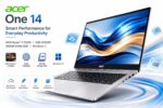 Acer One 14 Laptop Z14-55M | 14" HD Display | AMD Ryzen 3 7320U | 8GB LPDDR5 RAM | 256GB NVMe SSD | Windows 11 | Thin & Light Design | AMD Radeon Graphics | Silver - Image 2