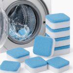 24 Pcs Washing Machine Cleaner Tablets – Deep Cleaning & Descaling for Front & Top Load Machines, Drum & Tub Stain Remover (24)
