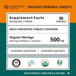 Carbamide Forte Organic Moringa Tablet 1000mg with Chromium Picolinate | Moringa Tablet for Weight Loss, Immunity, Digestion & Energy | 60 Tablets - Image 2