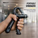 Boldfit Adjustable Hand Grip Strengthener, Hand Gripper With Counter for Men & Women for Gym Workout Hand Exercise Equipment for Forearm, Finger Exercise Power Gripper - 60kg,Alloy Steel,Black - Image 7