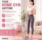 PANCA Fitness Tension Rope with Wider Pedal | 6 Tube Elastic Yoga Pedal Puller Resistance Band | Exercise Stretching Band for Abs, Waist, Legs & Full Body Workout | Home Gym Equipment (Pink) - Image 3