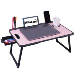Real Bamboo Wood Smart Multipurpose Foldable Laptop Table with Cup Holder, Study Table, Bed Table, Breakfast Table, Portable,Ergonomic & Rounded Edges/Non-Slip Legs~~ (US Biding Unicorn) - Image 7