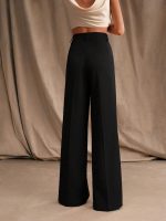 GRECIILOOKS Women High Rise High Waist Trousers Flared Korean Style Formal Pants|Elegant Workwear for Office, College & Events - Image 2