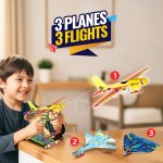 Smartivity 3in1 Aeroplanes Launcher Toy for Kids 6-12 Years | Build & Launch Fighter Jet, Glider & Stealth Planes | DIY STEM Toy | Birthday Gift for Boys & Girls 6-12 Years - Image 2