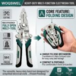 20-in-1 Wire Stripper Tool Kit with Tester Screwdriver | Multi Function Wire Stripping, Cutting & Crimping Pliers | Electrical Repair Tool for Electricians, Cable, DIY, Home & Professional Use - Image 6