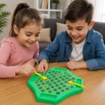 Montessori Memory Matching Game for Kids Age 3+ | Flipping Chess Match Board Game with Animal & Fruit Pattern Chips | Parent Child Educational Puzzle Toy for Memory, Focus & Early Learning - Image 6