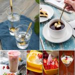 Golden Spoon Set/Cutlery/Coffee Spoon/Dessert Spoon/Kitchenware/Stainless Steel,Gold Coffee Spoons in Different Shapes, Set of 4 - Image 3