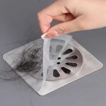 ASHA R Home Sink Drain Strainer Mesh Stickers - 10 Pack | Disposable Self-Adhesive Hair Catcher for Bathroom & Kitchen | Clog Preventer | Sink Filter for Wash Basin, Shower & Drain Cover - Image 6