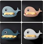 Fish Shape Soap Holder with Self-Drain Design | Soap Dish for Bathroom Sink, Kitchen & Shower | Non-Slip, Easy Clean Plastic Tray (Pack of 3) - Image 5