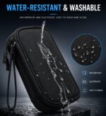 BKK Travel Organizer Pouch for Men | Gadget Organizer Bag with Cable Organiser, Charger Pouch, Tech Accessories Storage, Power Bank Case, Mobile Accessories & Travel Essentials Organizer - Image 7