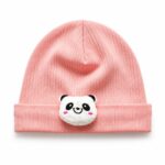 Baby Caps Pack of 3 | 100% Super Soft Cotton Cap for New Born Baby Boys & Girls | Cute Panda & Teddy Bear Design | Unisex Infant Hat - Image 6