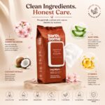 Earth Borne Dog Grooming Wipes Pack of 2(200 Total, 100 x 2) | Thick XL Pet Cleaning Wipes 7x8 Inch | Hypoallergenic, Alcohol & Paraben Free | DermaWeave Durable Texture | Sensitive Skin Safe for Dogs - Image 4