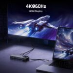 UGREEN Uno USB C Hub 6-in-1, 4K@60Hz HDMI, 10Gbps USB C & A Data, PD Ports | Type C Adapter for PC Tablet Phone Compatible with MacBook Air, iPad, iPhone 17/16/15 Pro and More - Image 4