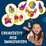 Wembley Magnetic Tiles for Kids Toys for 3 + Year Old Boy | Magnetic Blocks for Kids for 2-5 Years | STEM Learning Educational Magnet Building Blocks Brain for Kid - 10 Pcs - Image 6