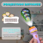 Graphene Bedtime Fun Kids Slide Projector Torch, Premium ABS Materials, Easy-to-Use Interchangeable Slides, Versatile Flashlight for Nighttime Safety, The Perfect Sleep Companion for Children - Image 3