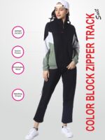 London Hills Sports Zipper Running Summer Track Suit | Gym Wear For Women Set | Track Suit For Women | Yoga | Trekking | Gym Tshirt and Pants | Summer Jacket | Tracksuit - Image 4