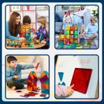 Wembley Magnetic Tiles for Kids Toys for 3 + Year Old Boy | Magnetic Blocks for Kids for 2-5 Years | STEM Learning Educational Magnet Building Blocks Brain for Kid - 10 Pcs - Image 5
