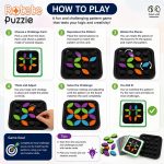 Rotate Puzzle Brain Teaser Board Game with 24 Rotating Pieces, 40 Challenge Cards, Educational STEM Learning Toy, Logic Puzzle for Kids, Teens & Adults, Family Game - Image 4