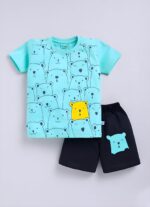 Toonyport Boys Summer 3 Packs Of T-shirts and Shorts Combo Set (Multicolors) - Image 4