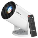 Lifelong Electronics Lightbeam Smart LED Projector | Android 14, 1080P & 4K Ultra HD Support, 4000 Lumens | All OTT Apps (Netflix, Prime, Jio etc.) | Auto Keystone, WiFi/BT, HDMI, Cast, 150” Screen