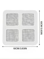 ASHA R Home Sink Drain Strainer Mesh Stickers - 10 Pack | Disposable Self-Adhesive Hair Catcher for Bathroom & Kitchen | Clog Preventer | Sink Filter for Wash Basin, Shower & Drain Cover - Image 2