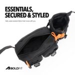 Boldfit Waist Bag for Man Multipurpose Waist Bag for Woman, Travel Fanny Pack with Adjustable Strap, Multiple Compartments, Crossbody Tactical Durable Design for Hiking, Cycling, Gym & Daily Use - Image 4