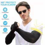 Sweat-Free Summer Riding Gear Combo Breathable Quick-Dry Balaclava with Full Face & Neck Coverage + UV Protection Arm Sleeves Gloves for Cycling, Biking, Hiking & Outdoor Sports - Image 8