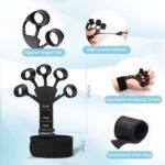 Finger Strengthener & Hand Gripper Combo with Counter Meter – Hand Strength Gripper & Finger Gripper for Forearms Exercise Equipment & Arms Workout - Image 7