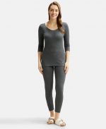 Jockey Women's Super Combed Cotton Rich Three Quarter Sleeve Thermal Top with StayWarm Technology - Image 4