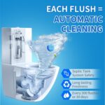 Flush Toilet Bowl Cleaner Tablets Automatic Toilet Tank Cleaner, Blue Freshener Tablets for Stain Removal, Deodorizing & Long-Lasting Cleaning – Easy to Use, Septic Safe (30 Tablettss) (10) - Image 2