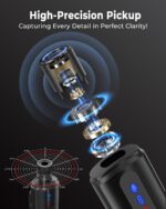 GRENARO Mic for YouTube Wireless, 3-Level Adjustable Noise Reduction Mic Wireless,S12 Wireless Microphone for Youtubers with LED Indicator Light (Single Channel Type-C Port Version) - Image 6