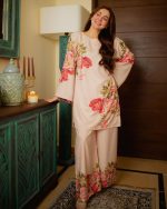 Modestouze Attires Cord Set for Women Cotton Stylish Poly Rayon - Turkish Co Ord Set for Women Stylish Mandarin Neck Floral Print Western Co Order Sets, Wear as Office Coat, Travel Coord, Cot - Image 2