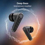 pTron Bassbuds Spark in-Ear TWS Earbuds with Stereo Sound, 40Hrs Playtime, Stereo Calls, Bluetooth V5.3 Headphones with Quick Pairing, Touch Control, Voice Assistant, Type C Charging & IPX5 (Black) - Image 5