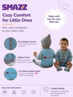 SMAZZ 3-Piece Baby Woolen Winter Set | Soft Knitted V-Neck Sweater, Cap & Socks | Cozy Full Sleeve Cardigan Outfit for Newborn Boys & Girls (0–12 Months) - Image 4