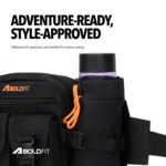 Boldfit Waist Bag for Man Multipurpose Waist Bag for Woman, Travel Fanny Pack with Adjustable Strap, Multiple Compartments, Crossbody Tactical Durable Design for Hiking, Cycling, Gym & Daily Use - Image 2