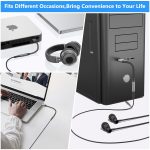 Tobfit USB to 3.5mm Headphone Adapter, USB A to Aux Jack Audio Adapter Cable Cord for PS5 PS4 PC Windows Mac Linux Laptop Desktop and More - Image 6