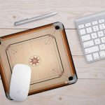 Morons MOUSEPADS - Carrom Board Design Style Artistic and Creative Collection - Mousepad with Anti-Skid Rubber Base & Smooth Mouse Control for Laptop & Desktop; 220 x 180mm; Pack of 1 (MPAD-049) - Image 3
