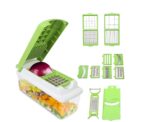 Manual Hand Pull Food Chopper – Powerful Vegetable & Onion Cutter with Sharp Stainless Steel Blades, Easy Pull Mechanism Compact Kitchen Tool (Multipurpose Chopper)