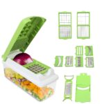 Manual Hand Pull Food Chopper – Powerful Vegetable & Onion Cutter with Sharp Stainless Steel Blades, Easy Pull Mechanism Compact Kitchen Tool (Multipurpose Chopper)