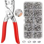 Snap Button Fastener Kit with Pliers Tool, Assorted Metal Press Studs and Storage Box - DIY Snap Repair Set for Clothing, Baby Clothes, Bags, Crafts, Sewing and Fabric Fastening Projects
