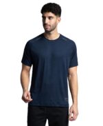 Jockey MV16 Men Lightweight Microfiber Solid Round Neck Half Sleeve Active Wear T-Shirt with Breathable Mesh