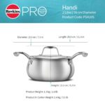 Hawkins 2 Litre Triply Stainless Steel Pro Handi | Induction & Gas Compatible | No Burning | Even Heating | with Stainless Steel Lid | Silver (PSH20S) - Image 10