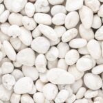 TrustBasket White Pebble Decorative Stones Marble Rock [2 Kg] [2.5cm - 4cm] for Aquarium Garden Indoor & Outdoor Decoration Pebble Stone White - Image 5