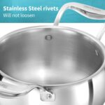 Hawkins 2 Litre Triply Stainless Steel Pro Handi | Induction & Gas Compatible | No Burning | Even Heating | with Stainless Steel Lid | Silver (PSH20S) - Image 7