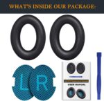 SoloWIT Earpads for Bose Headphones - Black&Blue | for QuietComfort QC15/QC25/QC2/QC35, (SoundTrue/SoundLink)Around-Ear I/II, AE2/AE2i - Image 8