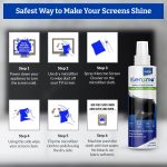 Klenzmo Screen and Camera Lens Cleaner Spray with Microfiber Cloth | Cleaning Spray for Laptop, TV & Flat Screen, Display, Mobile Phone Screen, Display & Camera Lenses | 250 ml - Image 3
